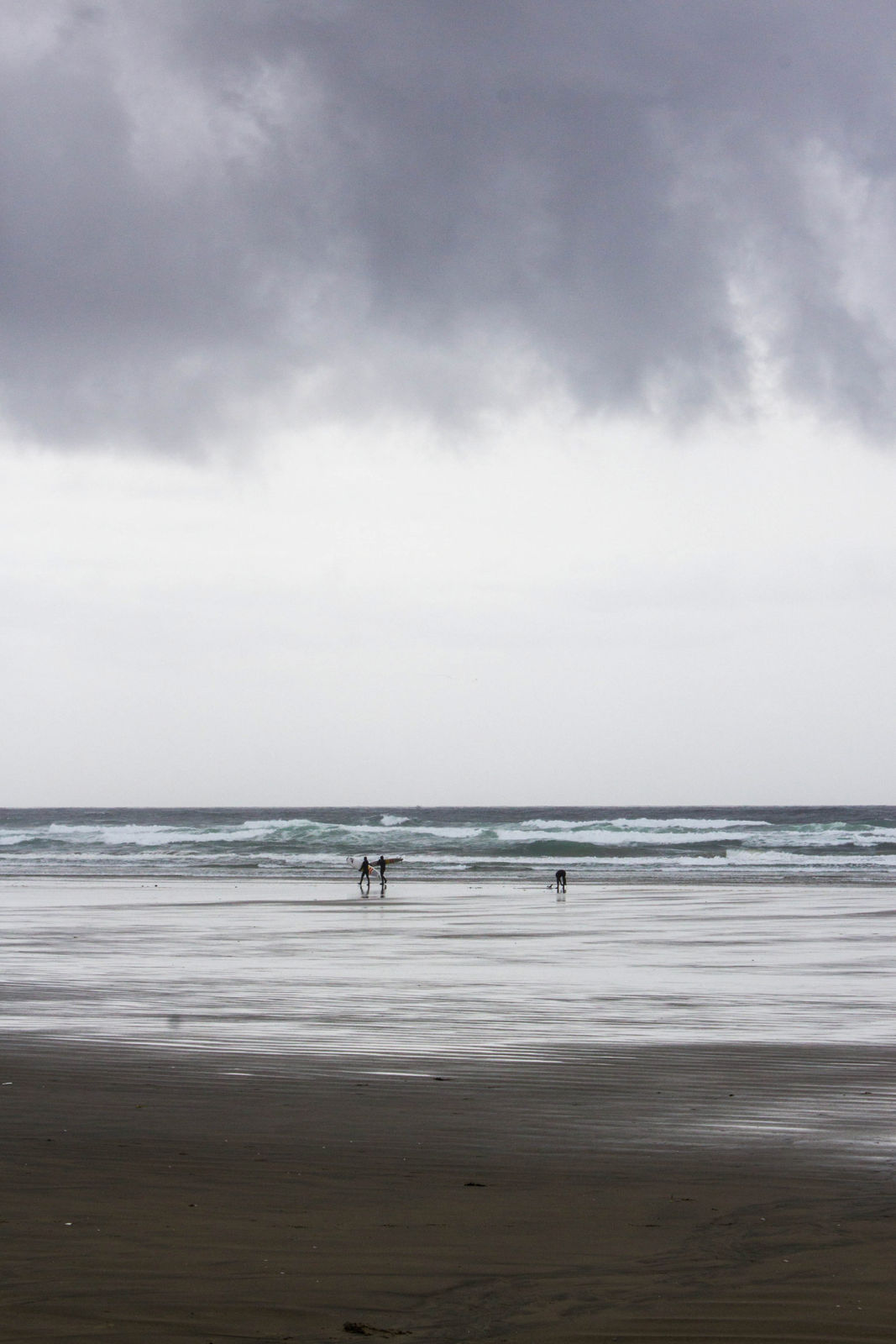 Surfers on the beach