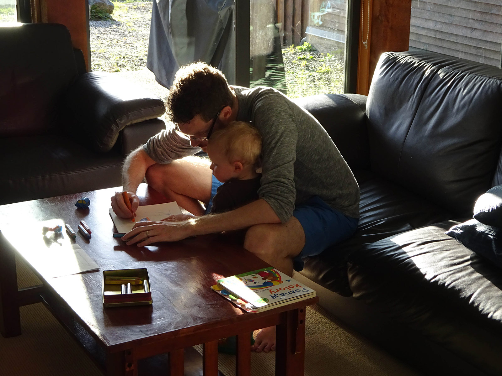 Julian and Albert drawing