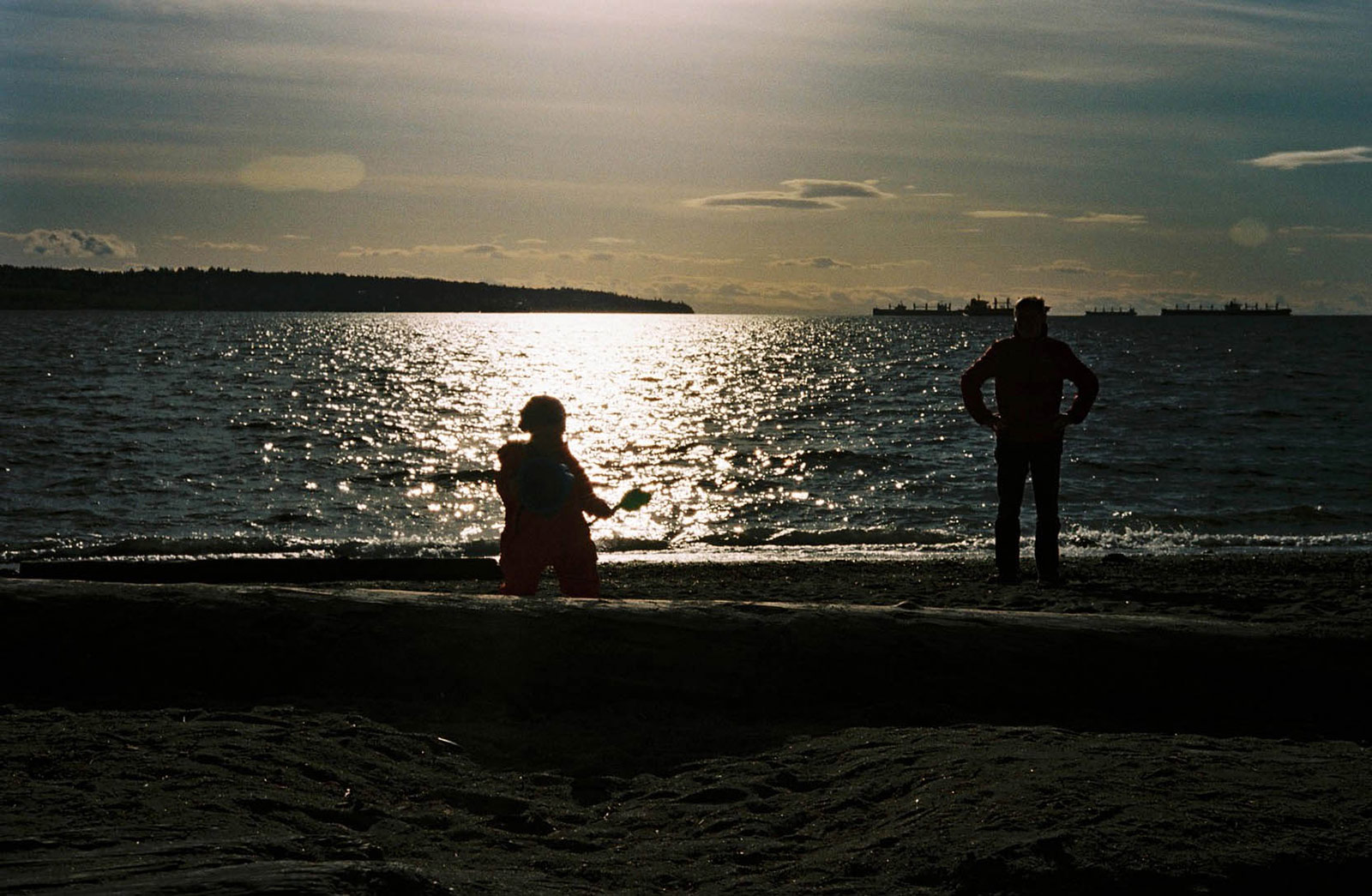Albert and Reinhold on the beach
