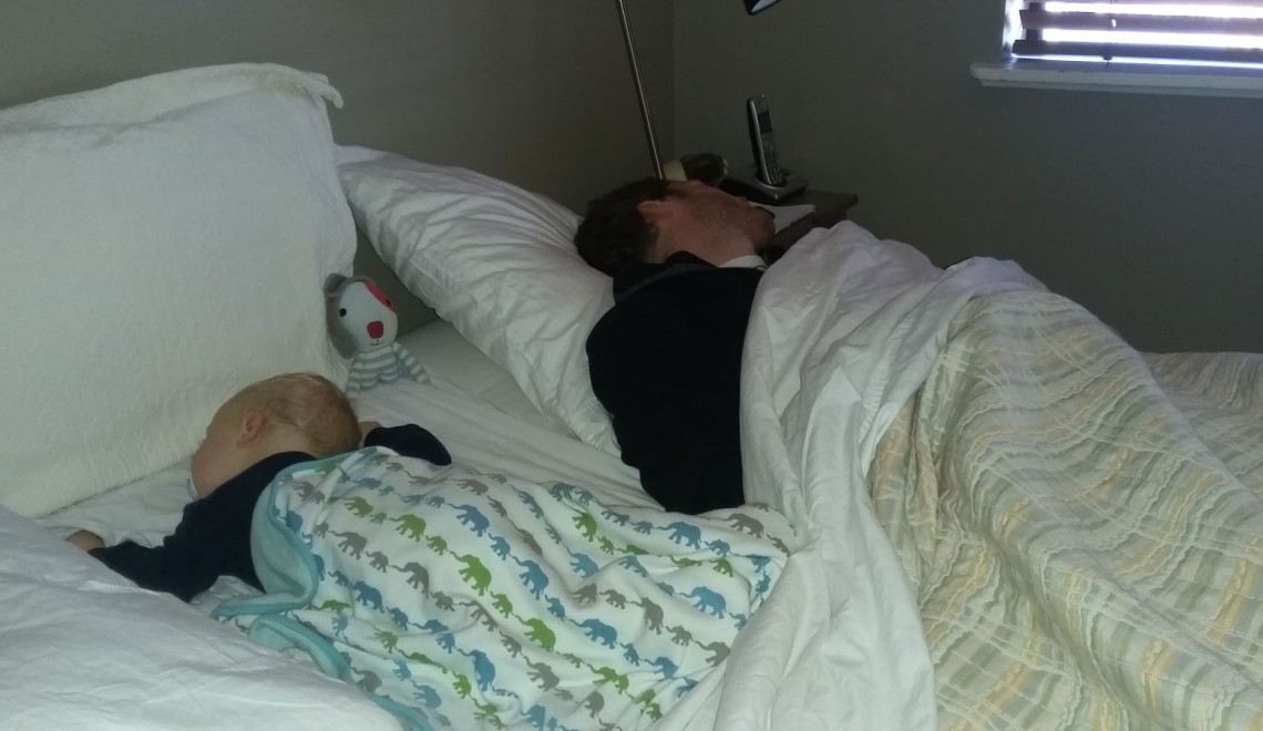 Abert und Julian schlafen